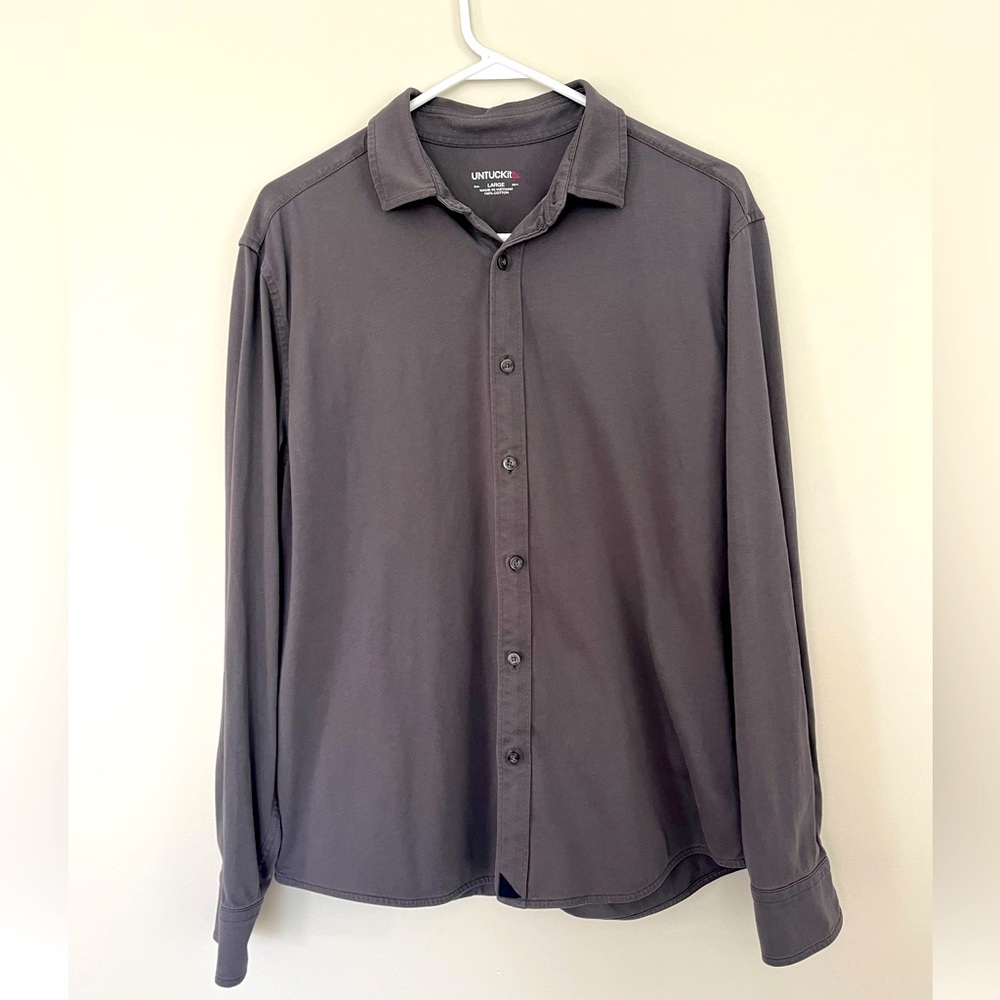 Men’s L- UNTUCKit shirt- Gray